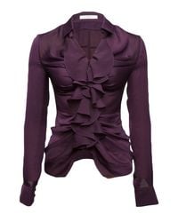 Givenchy | Purple Ruched Blouse | Lyst