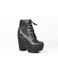 Jeffrey Campbell | Black Tardy Lace Up Platform | Lyst