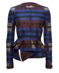 Proenza Schouler | Blue Blanket Peplum Jacket | Lyst