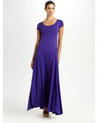 Ralph Lauren Black Label | Purple Silk Jersey Taylor Dress | Lyst