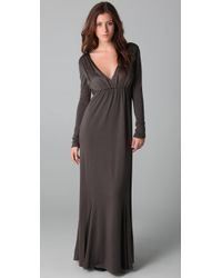 Alice + Olivia | Gray Theron Long Sleeve Maxi Dress | Lyst