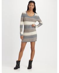 Splendid | Multicolor Striped Wool-blend Sweater Dress | Lyst