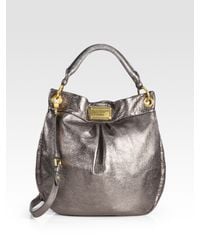 Marc By Marc Jacobs | Classic Q Metallic Leather Hillier Hobo Bag | Lyst