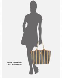 Tory Burch | Natural Channing Burlap Tote Bag | Lyst