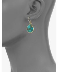 Ippolita | Multicolor Turquoise & 18k Yellow Gold Drop Earrings | Lyst