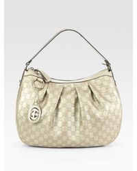Gucci | Sukey Gg Medium Metallic Hobo Bag | Lyst