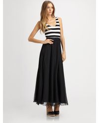 Alice + Olivia | Black Laken Long Tank Dress | Lyst