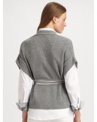 Brunello Cucinelli | White Cotton Blouse | Lyst