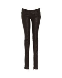 Balmain | Black Silksatin Tapered Pants | Lyst