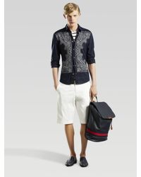 Gucci | Blue Cotton Bandana Shirt for Men | Lyst