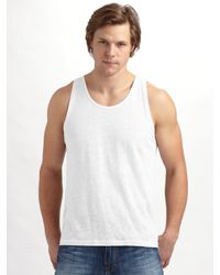 Joe's Jeans | White Linen Tank for Men | Lyst