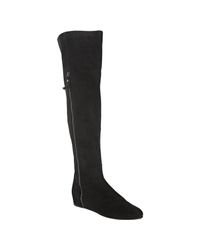 stuart weitzman flat suede boots