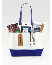 Anya Hindmarch | Multicolor Homework Printed Canvas Tote | Lyst