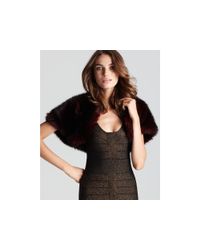 French Connection | Brown Fast Maude Faux Fur Shrug | Lyst