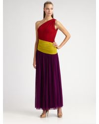 Jean Paul Gaultier | Multicolor Long Colorblock Dress | Lyst