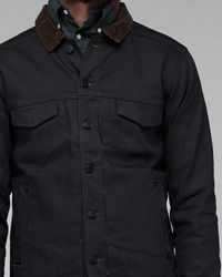 Comune | Blue Braydon Jacket in Coated Indigo for Men | Lyst