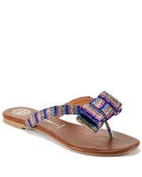 Jeffrey Campbell | Multicolor Bowie Fab - Multi-colored Lame Thong Sandal | Lyst