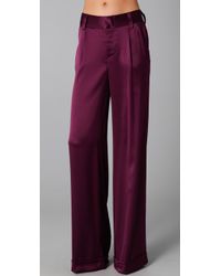 alice and olivia purple pants