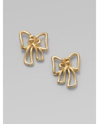 Marc By Marc Jacobs | Metallic Bow Stud Earrings | Lyst