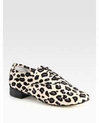 Repetto | Multicolor Zizi Leopard-print Leather Oxfords | Lyst