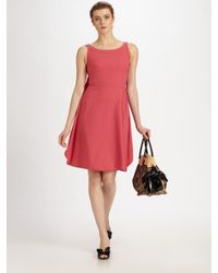 Valentino | Red Cotton Bow Dress | Lyst