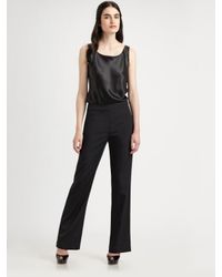 Lafayette 148 New York | Black Silk Tank | Lyst