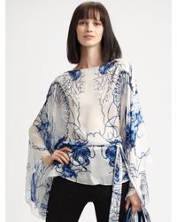 Roberto Cavalli | Blue Tote, Caftan, and Scarf Set | Lyst