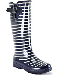 Sperry Top-Sider | Blue Pelican - Navy Striped Rubber Rain Boot | Lyst