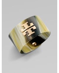 Tory Burch | Metallic Wide Resin Cuff | Lyst