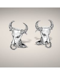 John Hardy | Metallic Bull Head Cufflinks for Men | Lyst
