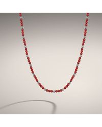 John Hardy | Red Round Beads Necklace for Men | Lyst