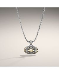 John Hardy | Metallic Small Oval Pendant | Lyst