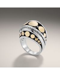 John Hardy | Metallic Dome Ring | Lyst