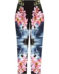 Stella McCartney | Multicolor Hawaiian-print Silk Pants | Lyst