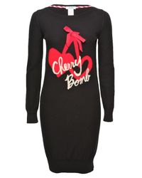 Sonia by Sonia Rykiel | Black Cherry Bomb Knit Dress | Lyst