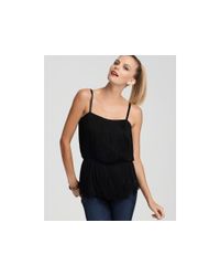 Theory | Black Pardia Silk-rich Fringe Top | Lyst
