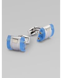 Tateossian | Metallic Perspex Cuff Links for Men | Lyst