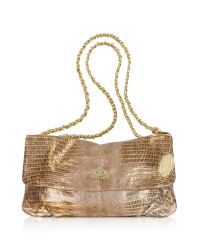 Elie Tahari | Metallic Emory Gold Leather Handbag | Lyst