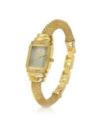 Just Cavalli | Metallic Jc Eshmay - Pave Dial Gold Mesh Bracelet Watch | Lyst