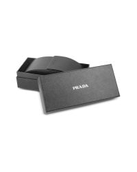 Prada - Black Triangle-crest Shield Sunglasses - Lyst