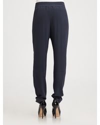 Akris Punto | Gray Silk Jogging Pants | Lyst