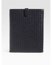 Bottega Veneta | Blue Woven Leather Ipad Case for Men | Lyst