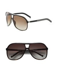 Dior Homme | Black Acetate Aviator Shield Sunglasses for Men | Lyst