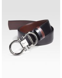 Ferragamo | Black Reversible Torre Belt for Men | Lyst