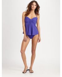 Gottex | Purple Beach Goddess Flyaway Bandini Top | Lyst