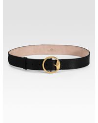 Gucci | Black Horsebit Ring Buckle Belt | Lyst