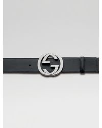 Gucci | Black Interlocking G Belt for Men | Lyst