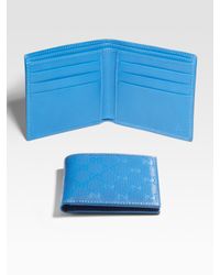 Gucci | Blue Bi-fold Wallet for Men | Lyst