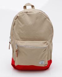 Herschel Supply Co. | Natural Settlement Two Tone Backpack in Khaki/red for Men | Lyst