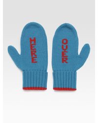 kate spade new york | Blue Big Apple Over Here Mittens | Lyst